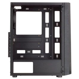 Mars Gaming MC-ART Caja Ordenador Semitorre Negro ARGB, Panel Lateral y Frontal Personalizable, FRGB 12 Modos, ATX