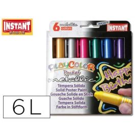 Tempera Solida En Barra Playcolor Pocket Escolar Caja De 6 Colores Metalizados Precio: 10.99000045. SKU: B1HPCMNYQ3