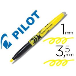 Rotulador Pilot Frixion Light Fluorescente Borrable Punta Defibra Color Amarillo 12 unidades