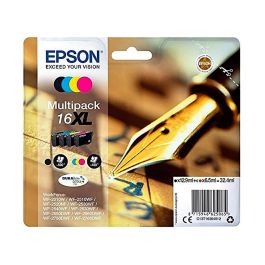 Ink-Jet Epson 16XL Multipack Workforce Wf-2010 W Wf-2510 Wf Wf-2520Nf Wf-2530 Wf Wf-2540 Wf Negro Amarillo Cian Y Magenta