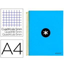 Cuaderno Espiral A4 Micro Antartik Tapa Forrada 120H 90 gr Cuadro 5 mm 5 Bandas 4 Taladros Color Azul Precio: 8.9940994. SKU: B1FCQY7Q78