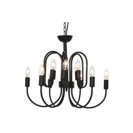 Lampara Techo Vintage DKD Home Decor Negro 54 x 46 x 54 cm Lampara Techo Vintage DKD Home Decor Negro 54 x 46 x 54 cm