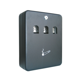 Q-connect Cenicero Buzon Metálico 240x90x300 mm con Cerradura y Llaves