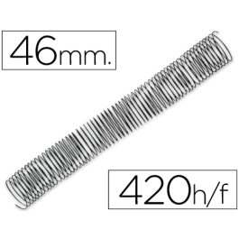 Q-connect Espiral Metálico Encuadernación 64 5:1 46mm 1,2mm Negro Caja 25 Unidades Precio: 20.59000009. SKU: B129V965FY