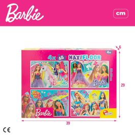 Set de 4 Puzzles Barbie MaxiFloor 192 Piezas 35 x 1,5 x 25 cm