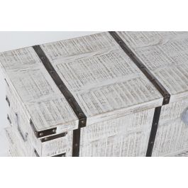 DKD Home Decor Arcon Cottage Blanco 116 x 40 x 45 cm