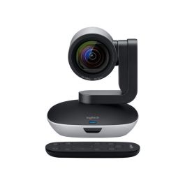Logitech Cámara PTZ PRO 2, Full HD 30fps, Zoom 10x, Ángulo 90°, Negro/Gris (960-001186)