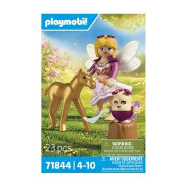 Playmobil 71844 Unicornio Dorado con Hada y Potro. Juguete con accesorios de cuidado.
