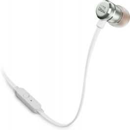 JBL Tune 290 Auriculares Intraurales Plateados con Sonido Pure Bass y Micrófono Manos Libres