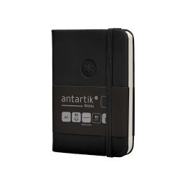 Cuaderno Con Gomilla Antartik Notes Tapa Dura A7 Hojas Lisas Negro 80 Hojas 80 gr Fsc