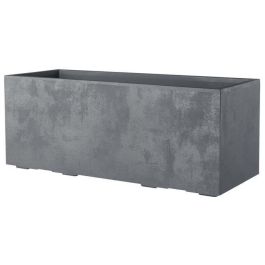 Jardinera Muret - DEROMA - Millennium R - Gris ceniza - Con reserva de agua - Ruedas - 99 cm
