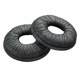 Poly Almohadillas de Cuero Sintético CS540 para Savi & CS540, Pack de 2 Unidades, Negras