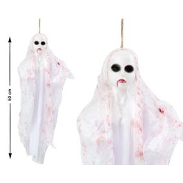 Colgante Fantasma Blanco 50 cm con Capa Ensangrentada y Ojos Negros - Decoración Halloween Precio: 2.50000036. SKU: S1132273