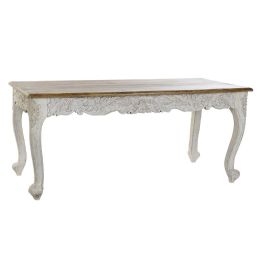 DKD Home Decor Ganesh 2020 Mesa Comedor Estilo Indio Envejecido Blanco Natural 180x90x80 cm Precio: 550.95000059. SKU: S3023410