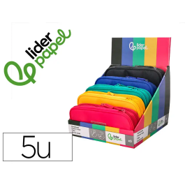 Liderpapel Estuche Portatodo Color Pop, 3 Cremalleras, Compartimento Extensible, 230x60 mm Precio: 265.4498. SKU: B1H7NT6YYY