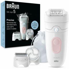 Depiladora eléctrica - BRAUN - Silk-épil 5 - Depilación fácil - Piel suave y duradera - 5-060 - Blanco / Rosa Precio: 125.234999879. SKU: B1B2LZAGPG