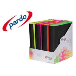 Carpeta Pardo 4 Anillas 40 mm Carton Forrado Din A4 Lomo Recto Con Borde Neon Colores Surtidos Expositor De 8 Precio: 63.50000019. SKU: B1BT6CVH7Z