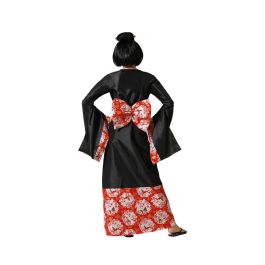 Disfraz Geisha Kimono Negro Mujer Adulto XS-S
