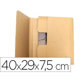 Caja Para Embalar Libros Q-Con Nect Cartón 100% Reciclado Canal Simple 3 mm Color Kraft 400x290X75 mm 5 unidades Precio: 10.50000006. SKU: B19GTQ7B3G