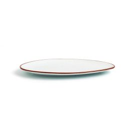 Plato Triangular Porcelana Terra Ariane 29 cm (6 Unidades)