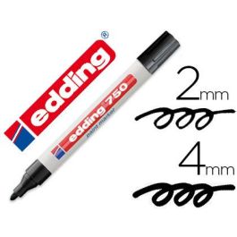 Rotulador Edding Punta Fibra 750 Negro Punta Redonda 2-4 mm 10 unidades Precio: 32.49999984. SKU: S8421329