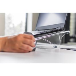 BakkerElkhuizen Q-note 350 Soporte para Portátil hasta 20" con 7 Alturas de Acrílico