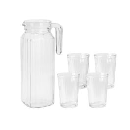 Set botella + 4 vasos vidrio, ye9000500, excellent houseware Precio: 11.94999993. SKU: B199KP4VNB