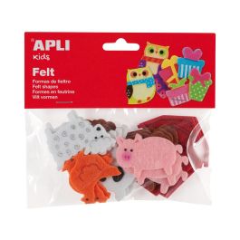 Figura De Fieltro Apli Con Forma De Animales Bolsa De 18 Unidades Surtidas