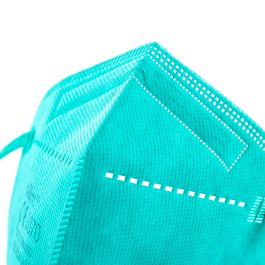 Mascarilla de Protección Respiratoria FFP2 NR JS MY-001 Turquesa (Pack de 20)