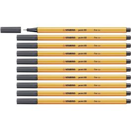 Stabilo Rotulador Point 88 Gris Intenso Caja 10 Unidades Precio: 7.49999987. SKU: B15QBX5JPQ
