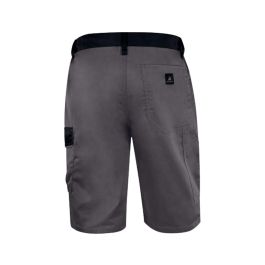 Pantalon De Trabajo Deltaplus Bermuda Cintura Ajustable 5 Bolsillos Color Gris Talla L