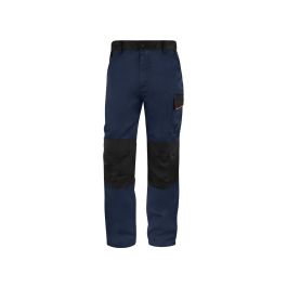 Pantalon De Trabajo Deltaplus Cintura Ajustable 5 Bolsillos Color Azul Naranja Talla 3XL Precio: 29.49999965. SKU: B143W6EBJ7