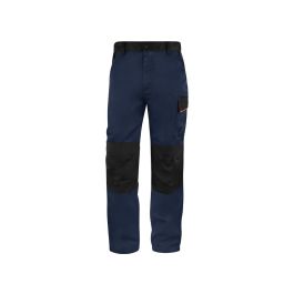 Pantalon De Trabajo Deltaplus Cintura Ajustable 5 Bolsillos Color Azul Naranja Talla XL Naranja Talla XL