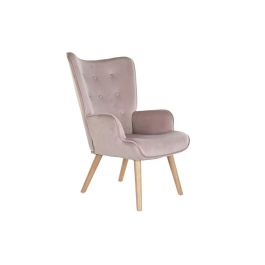 DKD Home Decor Butaca Scandi Rosa - Sillón Individual Poliéster y Madera Desmontable - Medidas 75x69x96 cm, Asiento 43cm Precio: 137.59000024. SKU: B1KE92BVAK