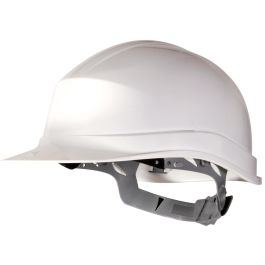 Casco De Proteccion Deltaplus Polietileno Especial Para Obra Y Trabajos Electricos De Baja Tension Color Blanco