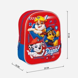 Mochila Infantil 3D The Paw Patrol Rojo 25 x 31 x 10 cm