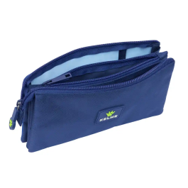 Safta Estuche Portatodo Triple Kelme Blue con Tres Cremalleras 120x220x30 mm