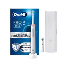 Braun PRO3-3500BE Cepillo Dental Eléctrico Oral-B Pro 3 3500 Blanco con Control de Presión 360° y Batería de Litio Precio: 60.5. SKU: S7603463