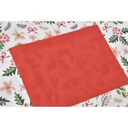 DKD Home Decor Delantal de Navidad Tradicional Verde y Rojo, Muerdago, Poliéster y Algodón, Set de 2 Piezas (4 Unidades), 80 x 60 cm