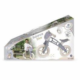 Bicicleta sin pedales Coco con ruedas de EVA antipinchazos, sillín regulable en altura y bolso. Perfecta para niños de 3 años, ruedas de 10 pulgadas.