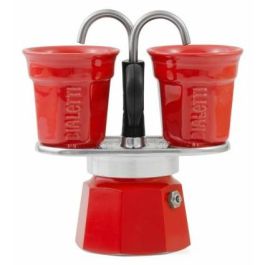 Bialetti Cafetera Italiana Mini Express Roja - Set con 2 Tazas - Aluminio 0.09L (2 tazas) Precio: 51.89000058. SKU: B18MDYCCTK