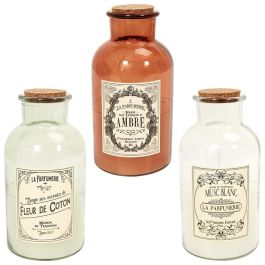 Home Deco Factory Vela Perfumada Frasco Colección Apothicaire Vidrio Ø10x21cm 360g 66h