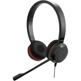 Jabra Evolve 30 II Duo Auriculares Alámbricos para Oficina y Centro de Llamadas, Binaurales Supraaurales, Cancelación de Ruido