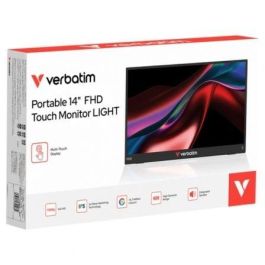 Verbatim 32400 Monitor Portátil Táctil 14" Full HD IPS Multimedia USB-C Negro - Ultra Fino y Ligero