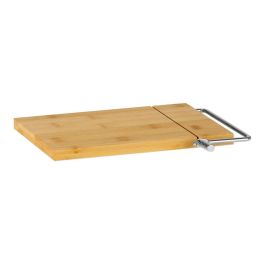 Andrea House Tabla de corte de queso de bambú 27x17x1cm cc72104, ideal para cortar queso, material bambú