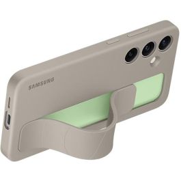 Samsung EF-GS926 Funda Standing Grip para Galaxy S24+, Carcasa con Soporte de Sobremesa, Gris Pardo, 6.7"