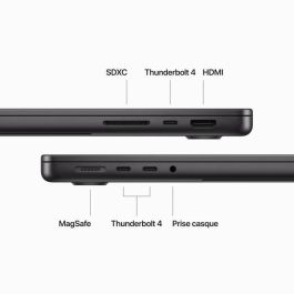 Apple - 14 - MacBook Pro M3 Pro (2023) - 18GB RAM - 512GB almacenamiento - Negro espacial - Azerty Apple - 14 - MacBook Pro M3 Pro (2023) - 18GB RAM - 512GB almacenamiento - Negro espacial - Azerty