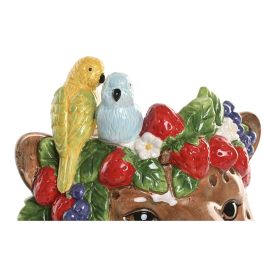 DKD Home Decor Centro Mesa Tropical Marron 23 x 23.5 x 25 cm