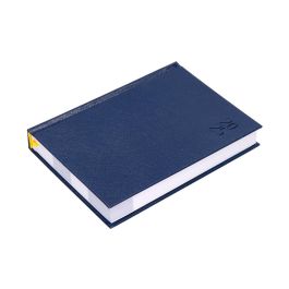 Agenda Encuadernada Liderpapel Corfu A5 2025 Dia Pagina Color Azul Papel 60 gr