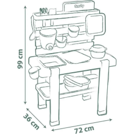 Smoby SMO840208 Cocina de Barro con temática de hogar para Niños